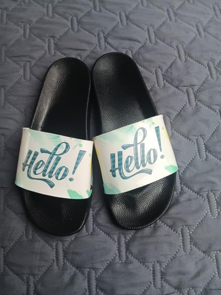 Hello 40 zwarte pantoffels, Zwart, Hello, Nieuw, Ophalen of Verzenden