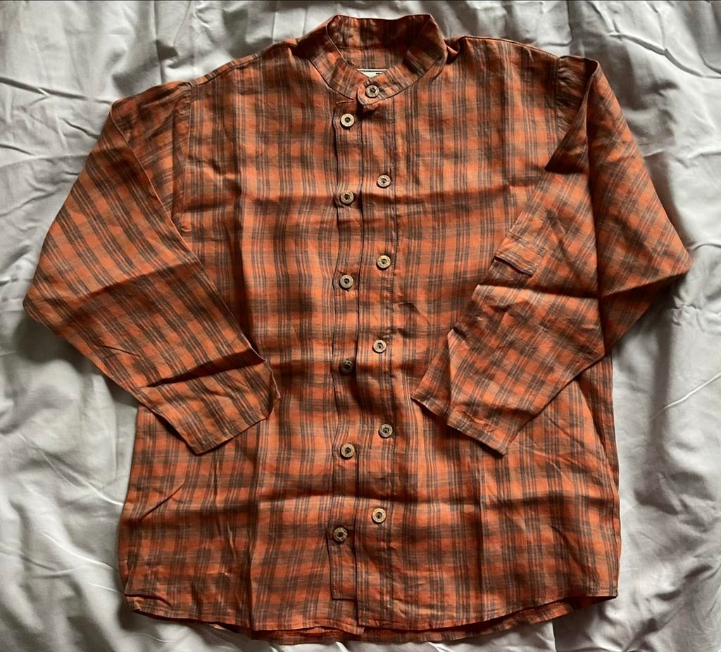 Chemise en lin, 8 ans, neuve, Enlèvement ou Envoi, Neuf, Garçon ou Fille, Chemise ou Chemisier