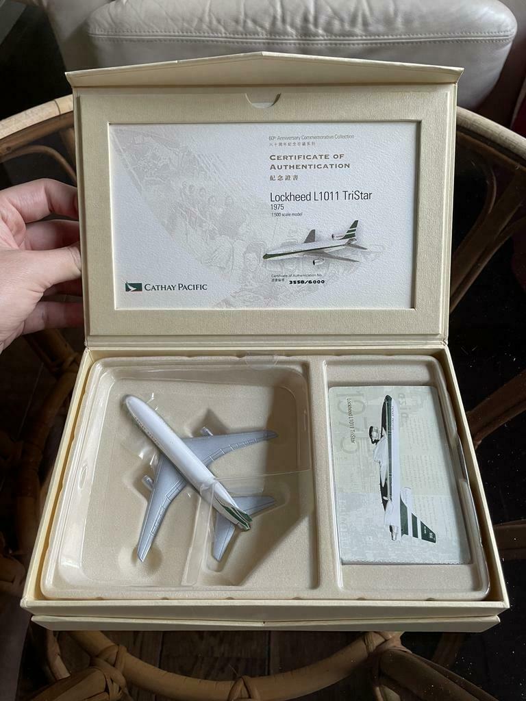 Herpa 1: 500 - Cathay Pacific - Lockheed L1011 TriStar 1975, Verzamelen, Ophalen of Verzenden, Zo goed als nieuw, Schaalmodel
