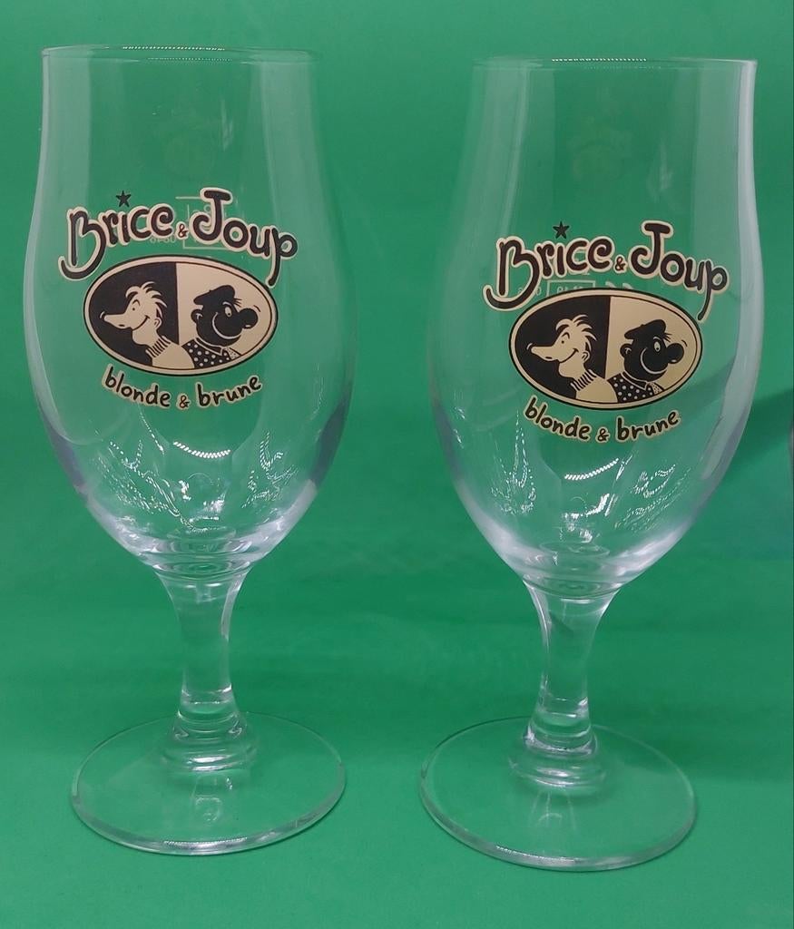 2 verres brice joup, Enlèvement ou Envoi, Comme neuf