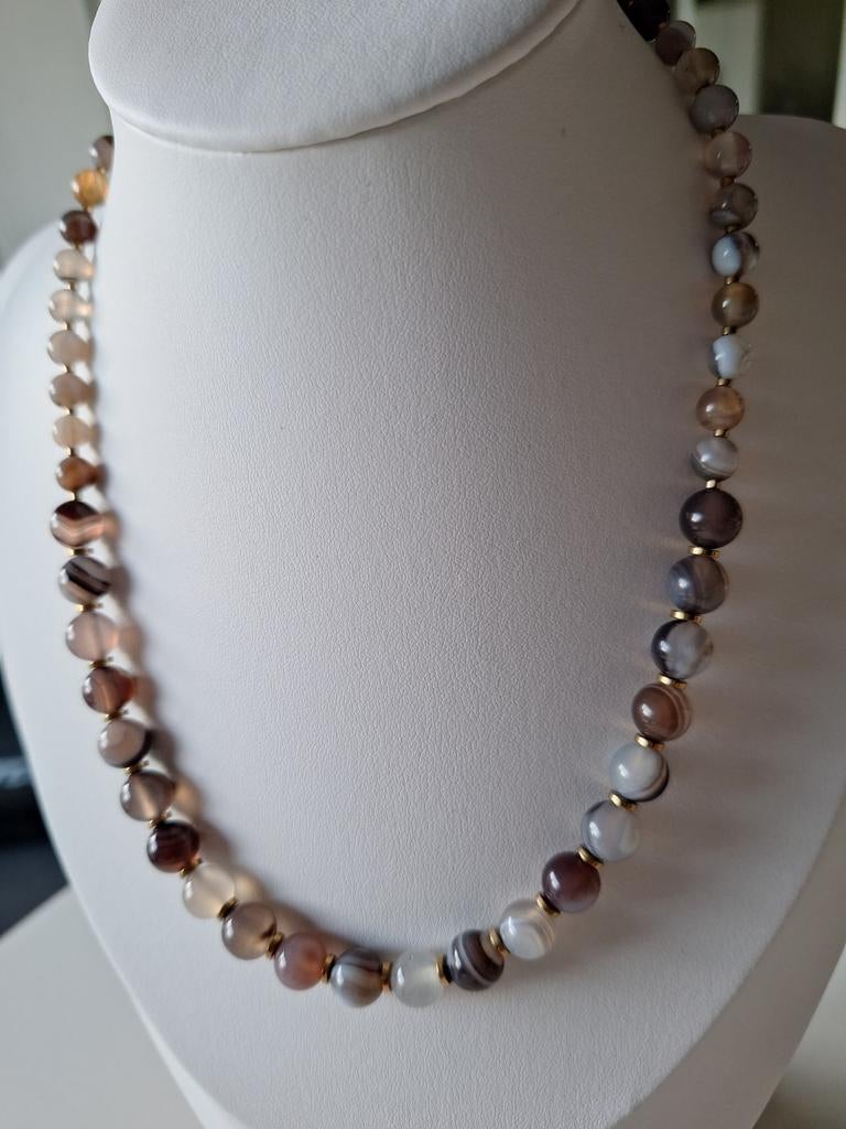 Ketting halfedelstenen, Verzenden, Nieuw