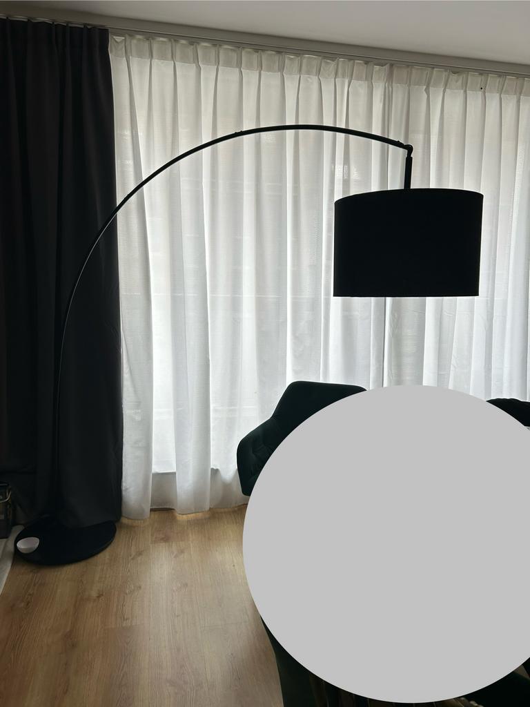 Lamp met boog, Huis en Inrichting, Ophalen, Gebruikt, Metaal, 150 tot 200 cm