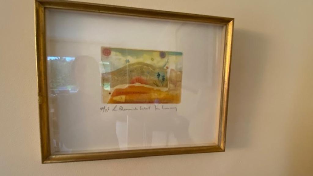 Petite peinture originale peintre, graveur belge René Carcan, Antiek en Kunst, Ophalen