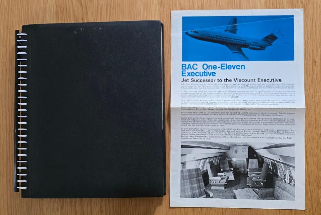British Aircraft Corporation One-Eleven Jet photo Album 1965, Collections, Aviation, Utilisé, Carte, Photo ou Gravure, Enlèvement ou Envoi