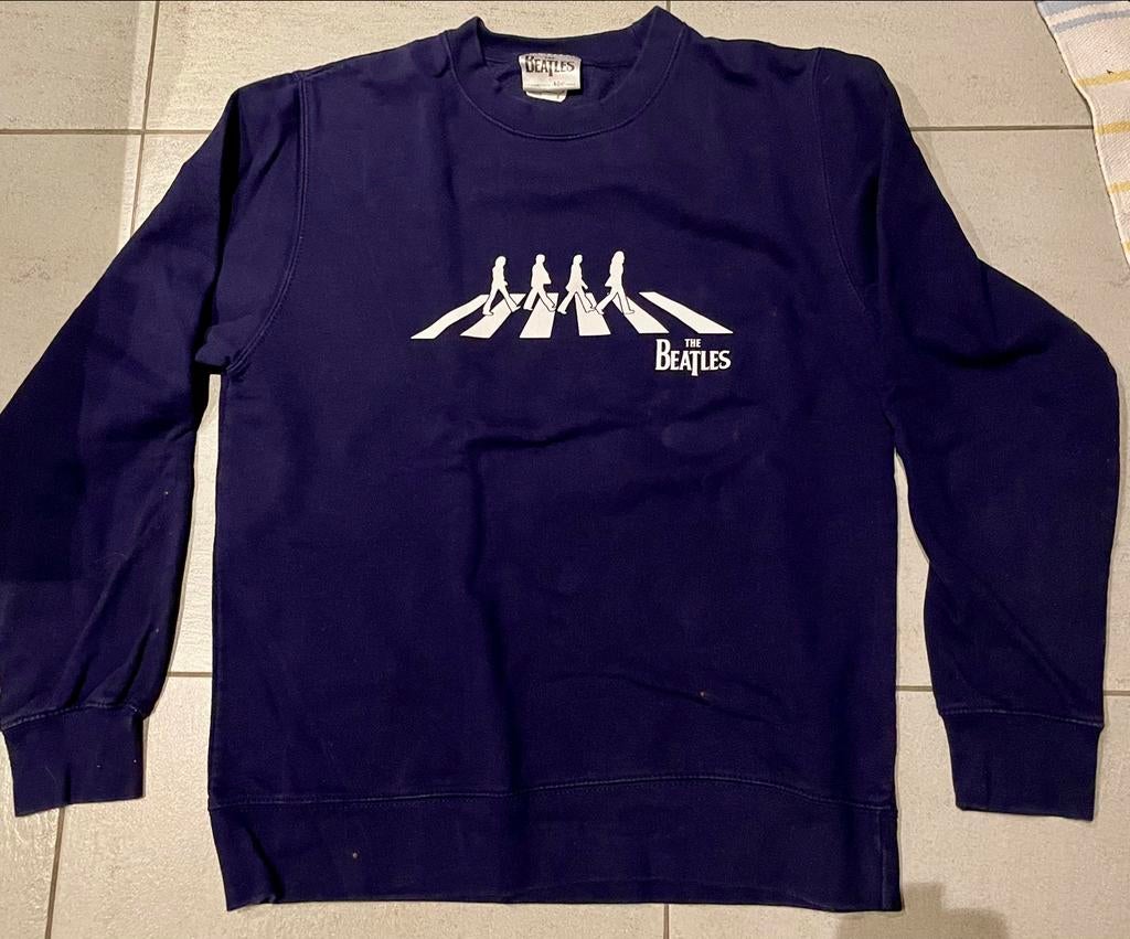 Originele donkerblauwe sweater Abbey Road The Beatles small, Verzamelen, Ophalen, Zo goed als nieuw, Kleding