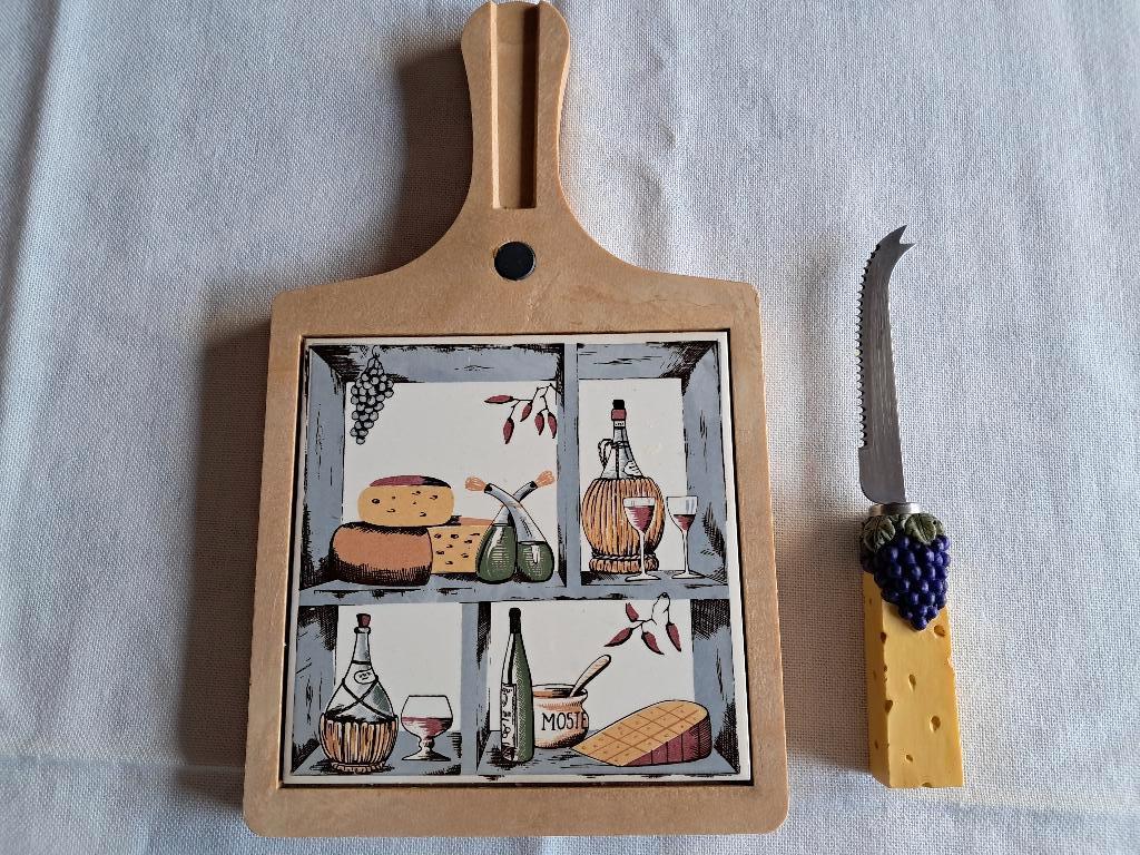 Planche à fromage avec carrelage vintage, Enlèvement ou Envoi