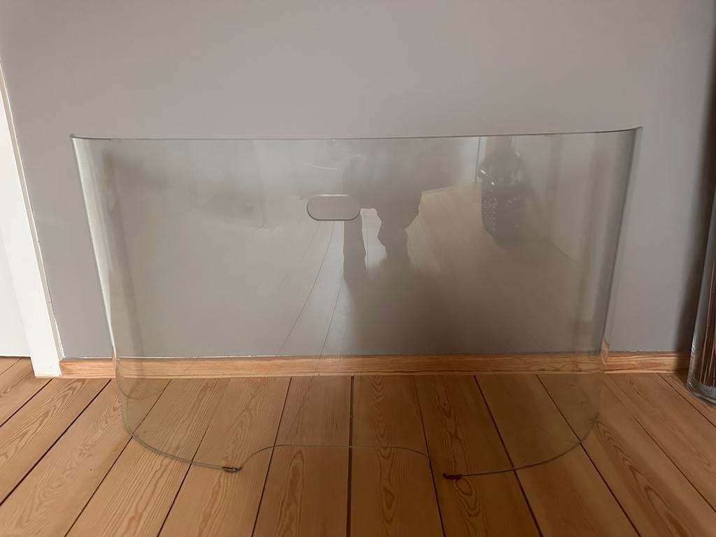 Écran de cheminée en verre - design, Bricolage & Construction, Vitres, Châssis & Fenêtres, Comme neuf, Verre de sécurité, Enlèvement