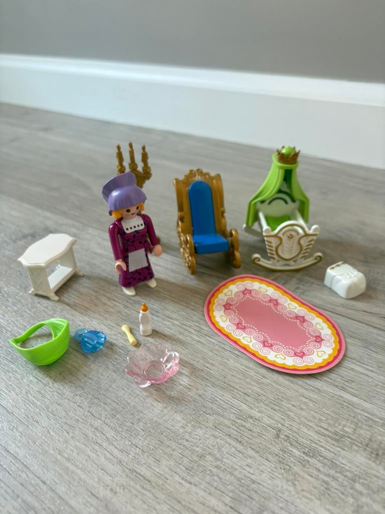 Playmobil princess koning kinderkamer 70264, Kinderen en Baby's, Speelgoed | Playmobil, Ophalen, Zo goed als nieuw, Complete set