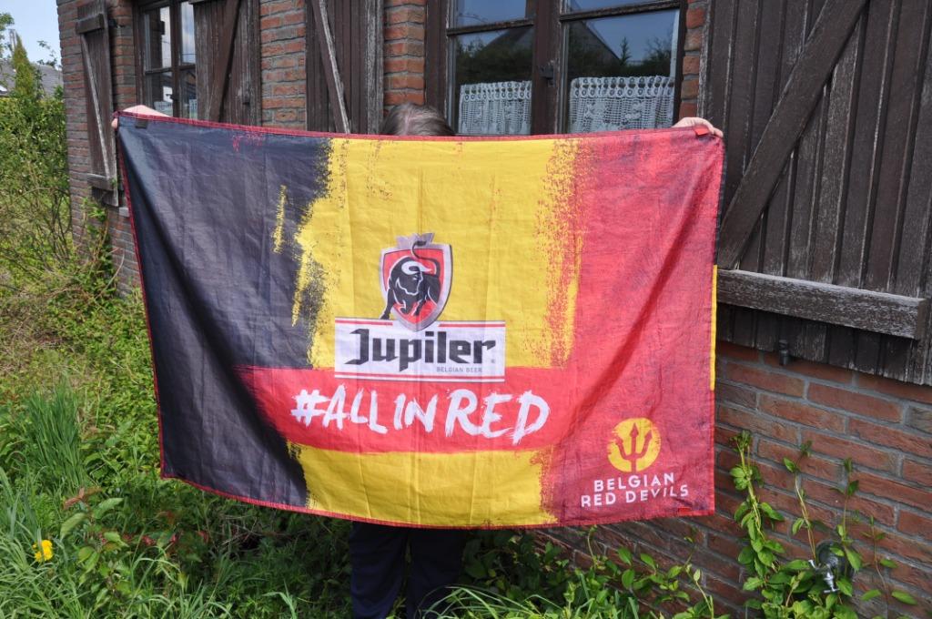 drapeau jupiler double face, Collections, Enlèvement ou Envoi, Comme neuf, Autres types, Jupiler