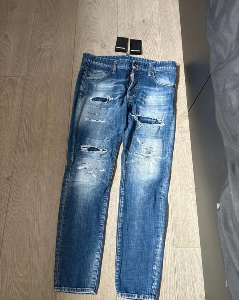 jeans homme ( Dsquared2 ), Ophalen, Zo goed als nieuw, Blauw, Dsquared2