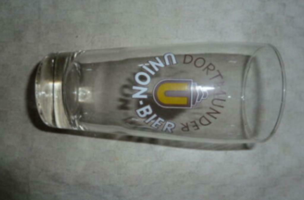 #G bier glas DORTMUNDER UNION - BIER 0,25L, Verzamelen, Glas en Drinkglazen, Gebruikt, Bierglas, Ophalen of Verzenden
