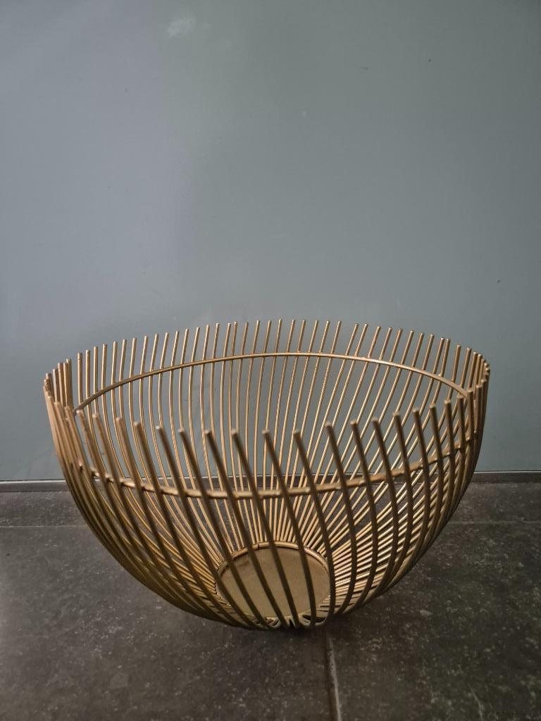 Gouden draadmand Salt & Pepper S&P, Overige materialen, Mand, Rond, Nieuw