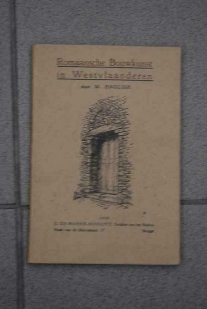 Romaansche bouwkunst in Westvlaanderen M. English 1939, Enlèvement ou Envoi, Utilisé