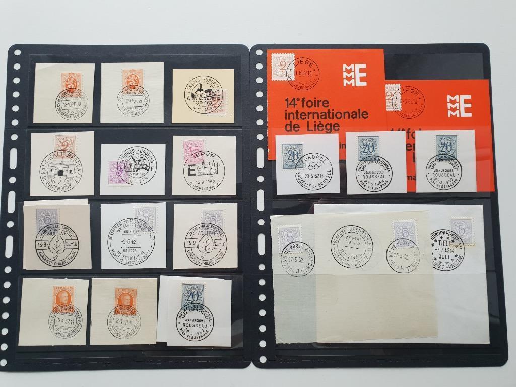 Lot zegels op fragment met speciale afstempeling 1, Postzegels en Munten, Met stempel, Verzenden, Gestempeld, 1e dag stempel