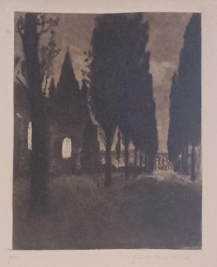 Maurice-Emile Blieck (1878-1943): Duisternis (41 x 58 cm), Antiek en Kunst, Ophalen of Verzenden