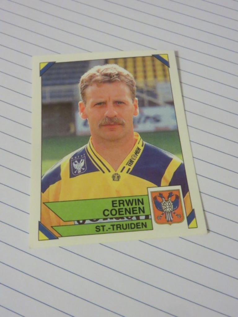 Voetbal: Sticker football 95 :  Erwin Coenen - STVV, Enlèvement ou Envoi, Neuf, Autocollant