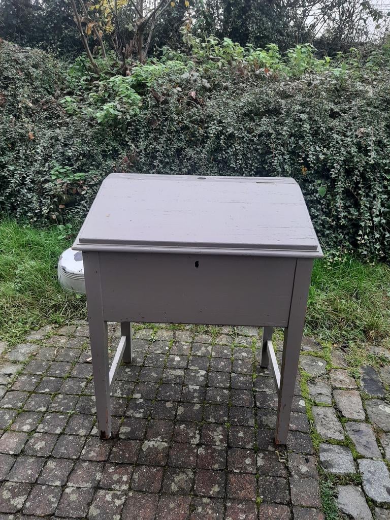 Ancien pupitre en bois, Huis en Inrichting, Ophalen, Gebruikt