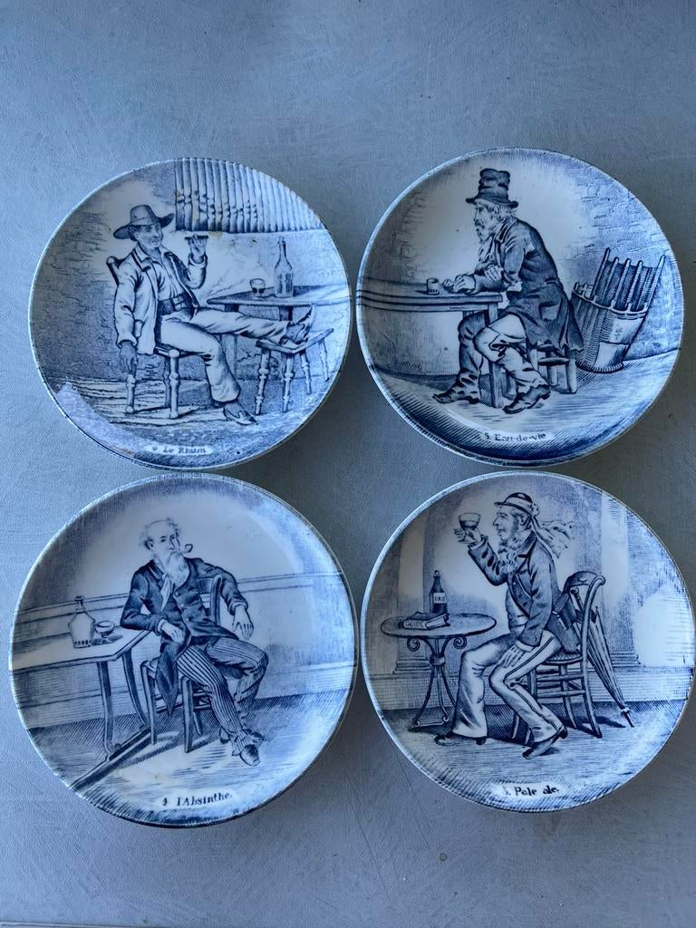 4 enseignes de marques de boissons à Delft, Collections, Enlèvement ou Envoi, Panneau publicitaire