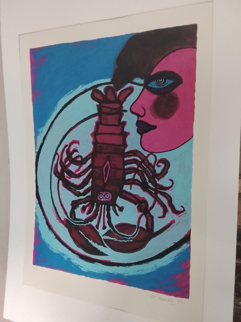 Zeefdruk Corneille, Antiek en Kunst, Ophalen