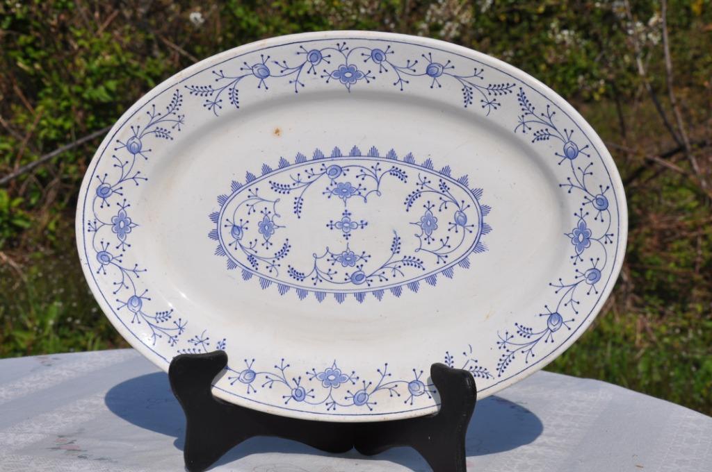 plat oval de service boch meissen, Enlèvement ou Envoi