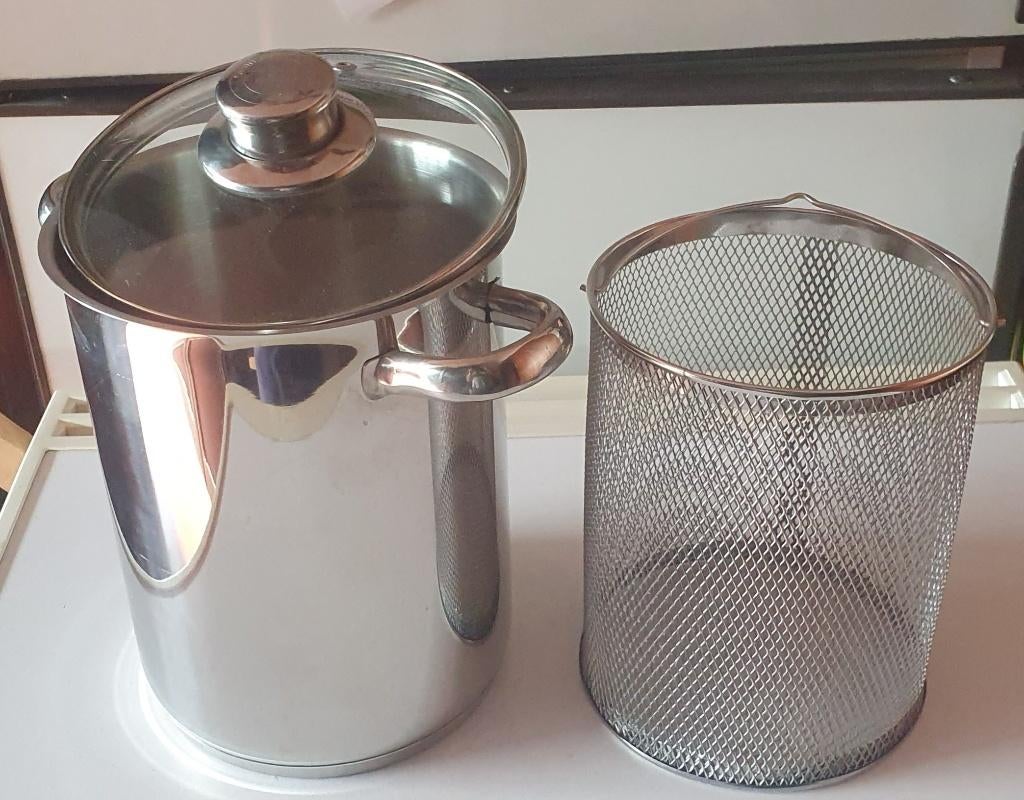 Asperge kookpot, Maison & Meubles, Enlèvement, Comme neuf, Autres matériaux, Casserole, Bidon ou Boîte