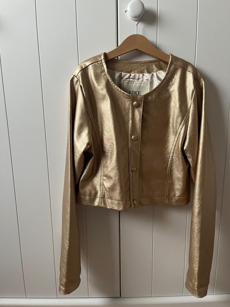 LIKE FLO gouden vest maat 158 - 164 (nieuw), Like Flo, Meisje, Trui of Vest, Nieuw