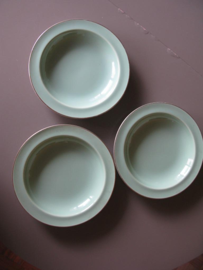 3 assiettes a soupe KERALUX Boch, Antiquités & Art, Enlèvement ou Envoi