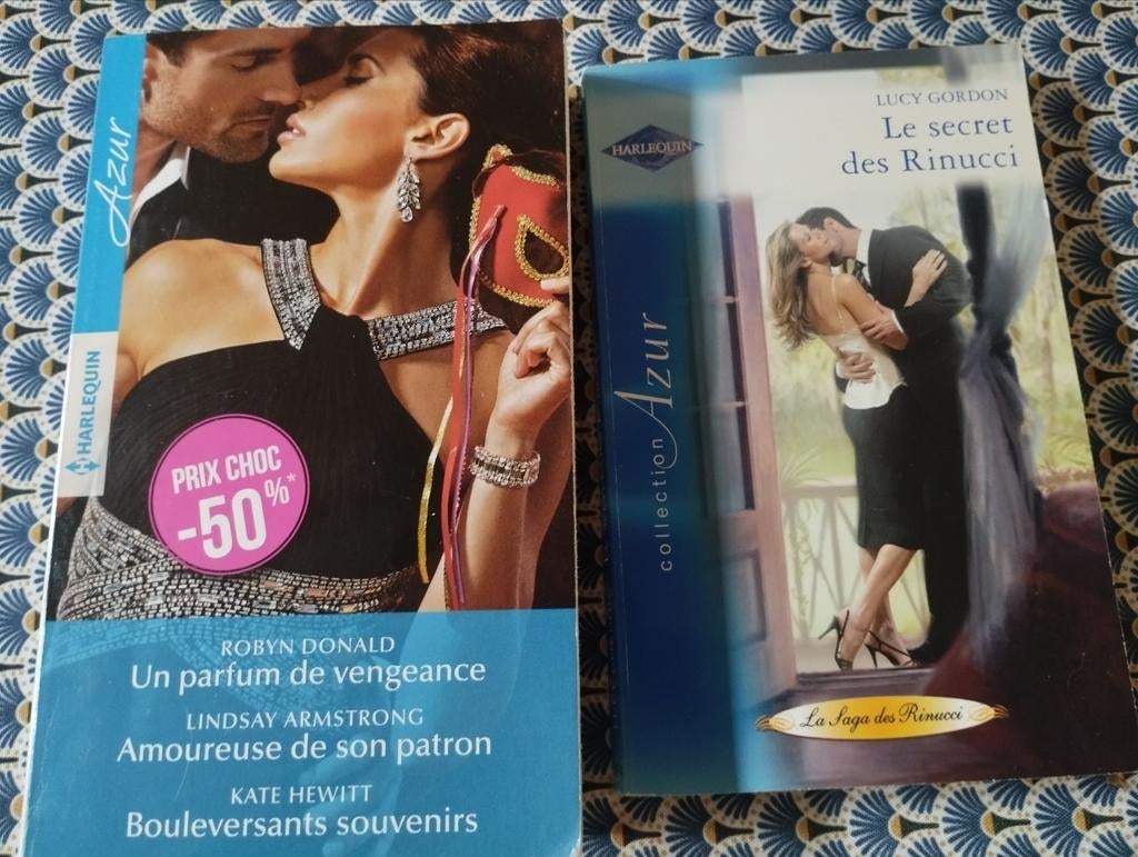 Lot de 2 romans Harlequin Azur 1 euro le lot, Livres, Romans, Enlèvement ou Envoi, Comme neuf