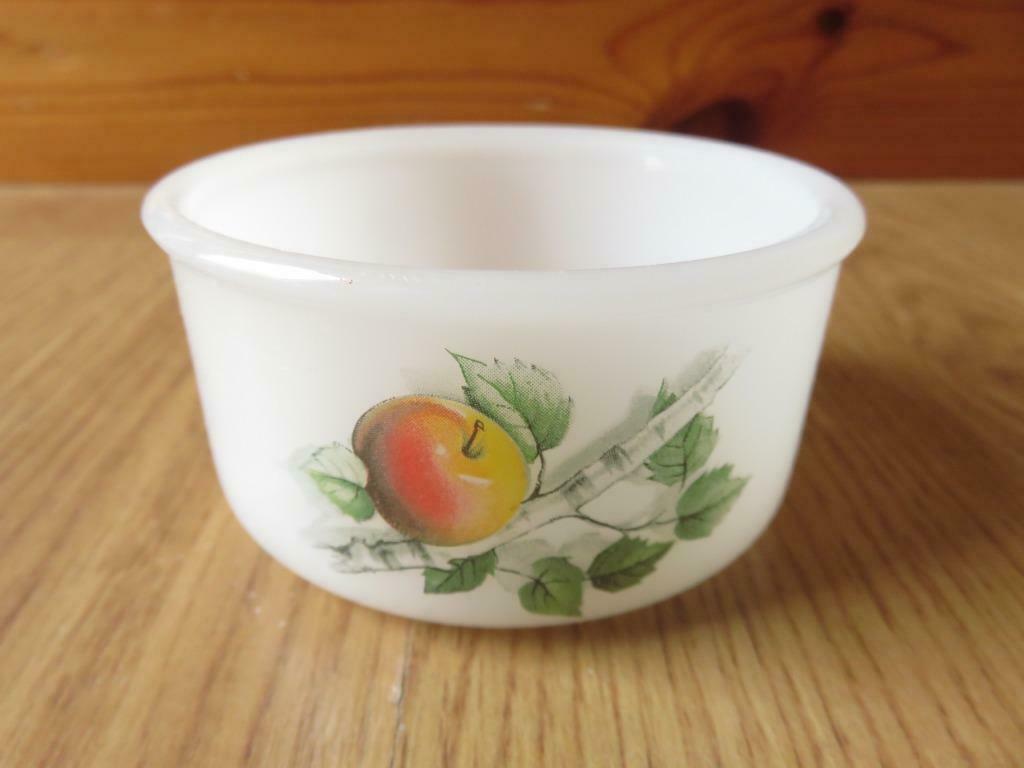 vintage arcopal superbe ramequins motifs Fruits de France, Huis en Inrichting, Ophalen of Verzenden, Zo goed als nieuw, Kom(men)