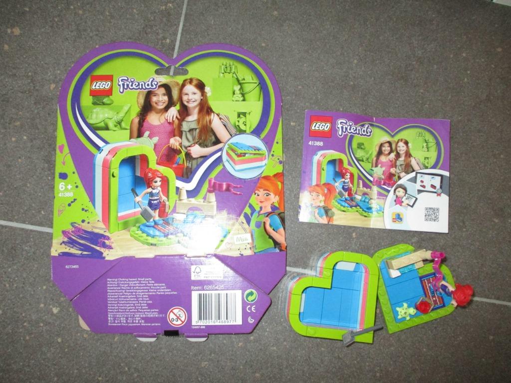 31388 Lego Friends, Mia's hartvormige zomerdoos, compleet, Kinderen en Baby's, Speelgoed | Duplo en Lego, Zo goed als nieuw, Lego