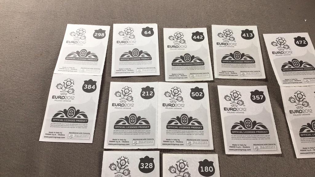 Panini euro 2012(d5b), Enlèvement ou Envoi, Comme neuf, Affiche, Image ou Autocollant