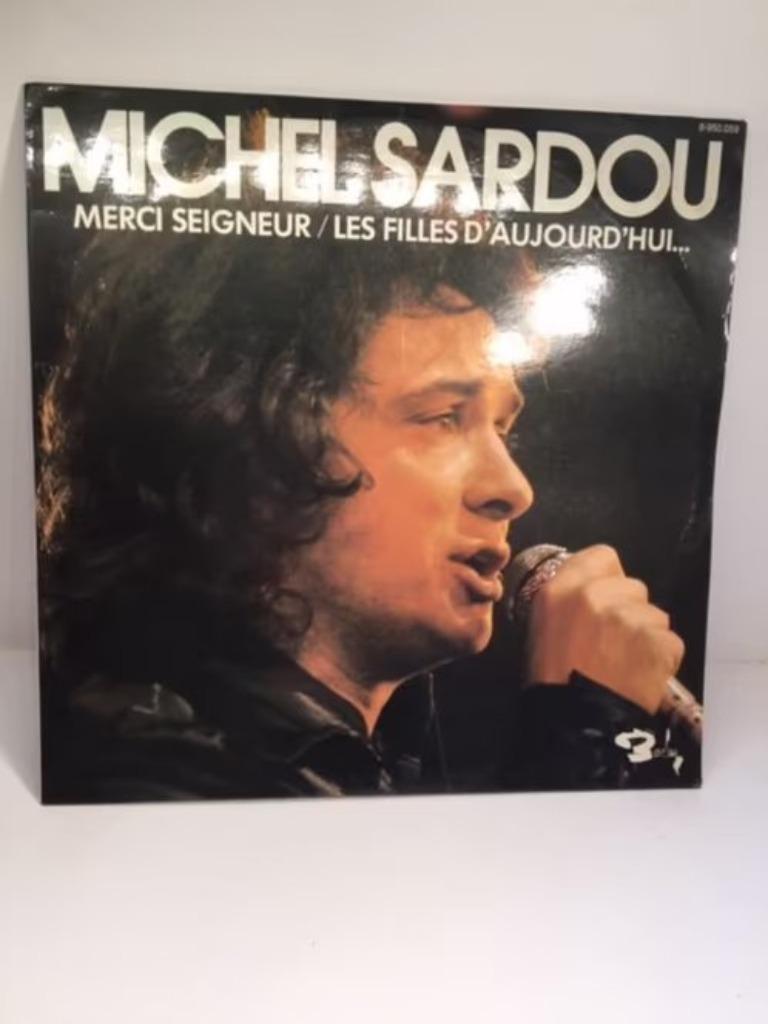 LP - Michel Sardou - Merci Seigneur (Vinyle), Enlèvement ou Envoi, Comme neuf, 12 pouces, Chanteur-compositeur