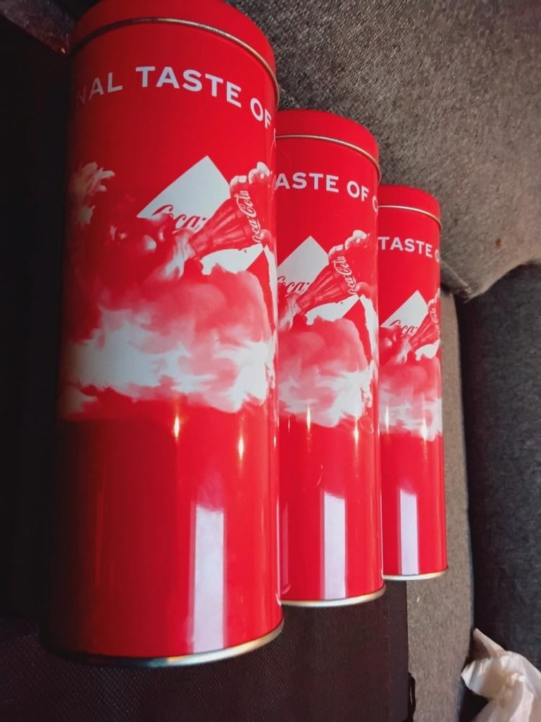 Set 3 Coca-Cola verzamelblikken kerstman (snelle verzend), Verzamelen, Blikken, Ophalen of Verzenden, Nieuw