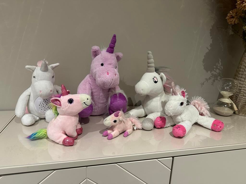 Set Eenhoorns knuffels, Ophalen, Zo goed als nieuw