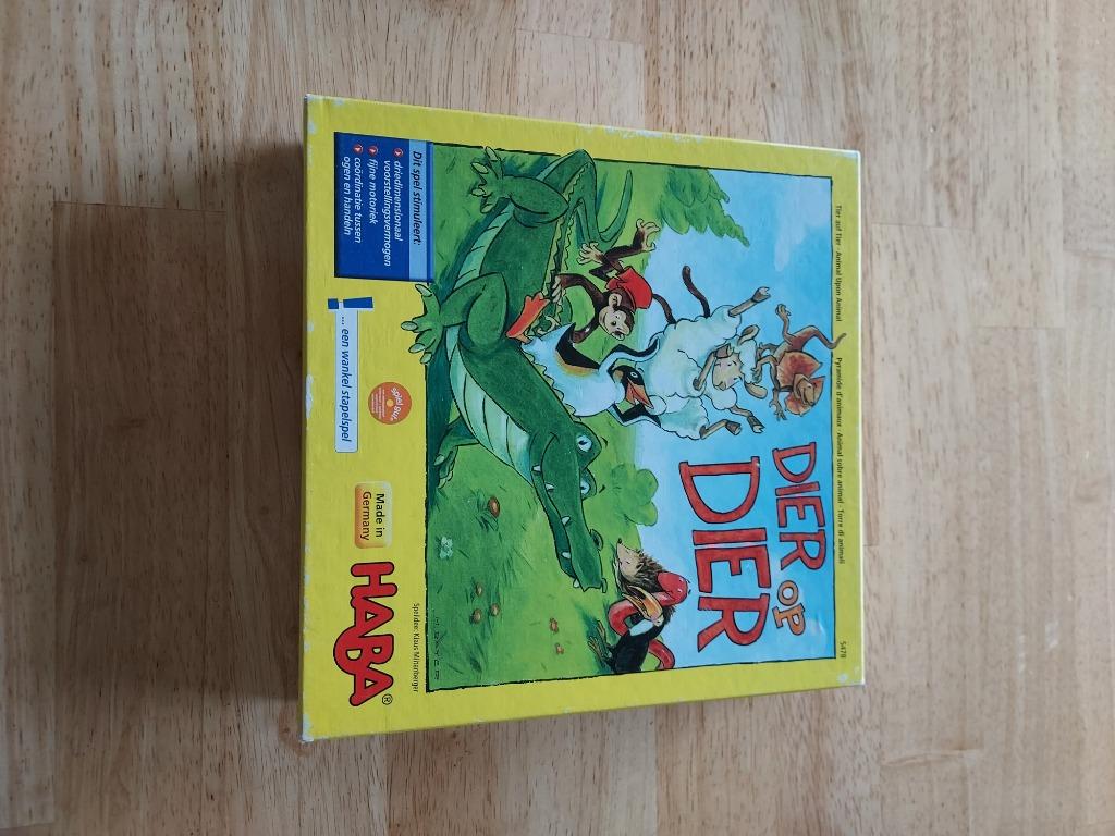 Spel Haba dier op dier, Kinderen en Baby's, Ophalen of Verzenden, Zo goed als nieuw, Bouwen