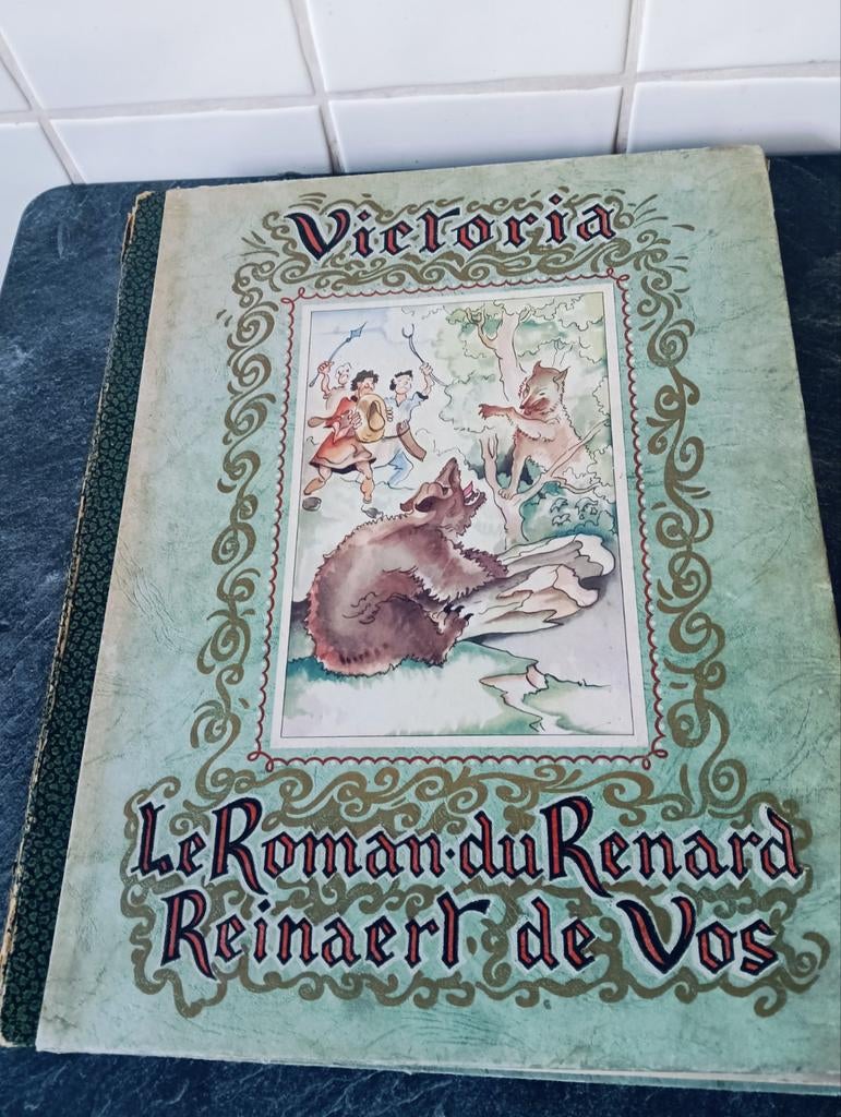 Reinaert de vos  , antieke prentenboek, Ophalen of Verzenden, Gelezen
