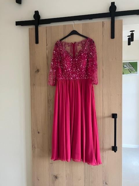 feestkledij-morilee, Cocktailjurk, Ophalen of Verzenden, Zo goed als nieuw, Roze