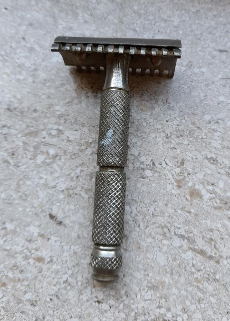 Rasoir vintage à lames, en acier, Enlèvement ou Envoi, Utilisé, Tout le visage, Soins