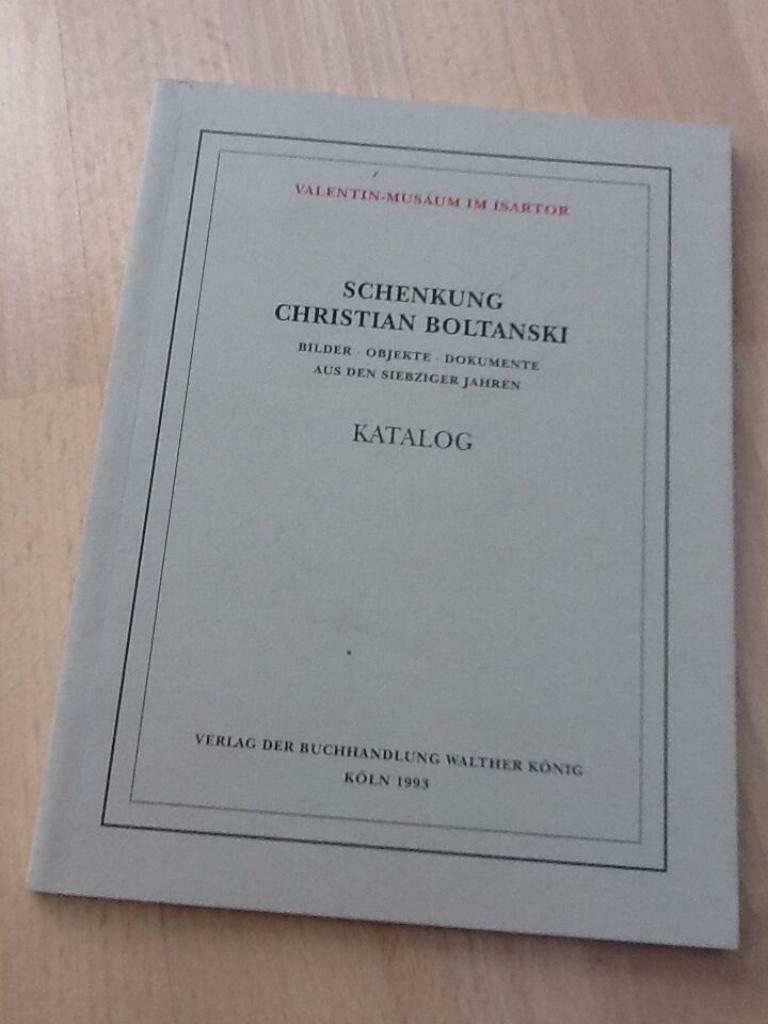 Christian Boltanski. Schenkung, Ophalen of Verzenden, Zo goed als nieuw