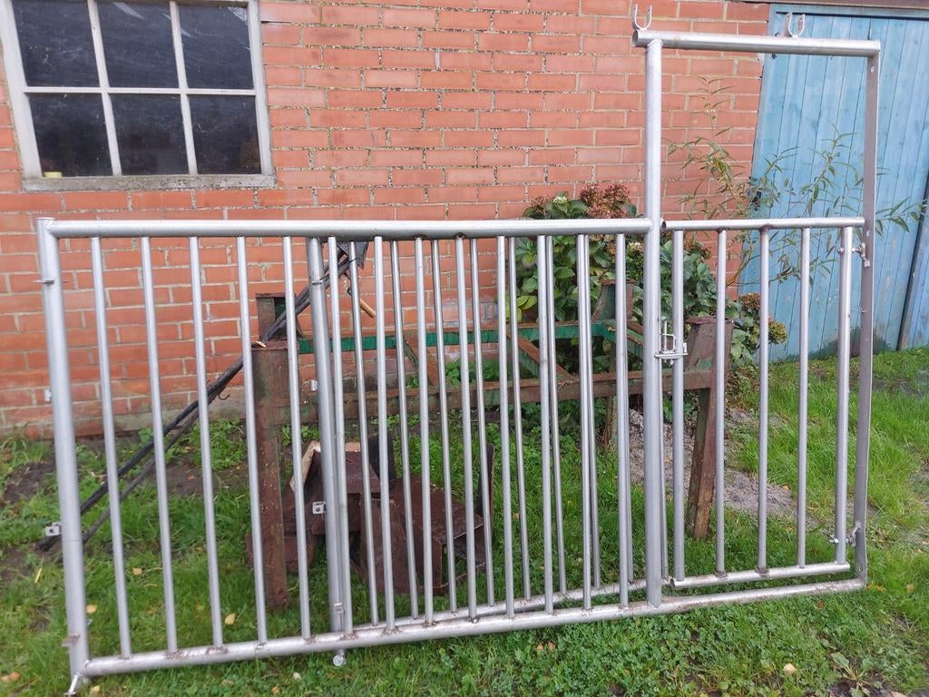 Hek dieren inox met poort, Dieren en Toebehoren, Ophalen, Zo goed als nieuw