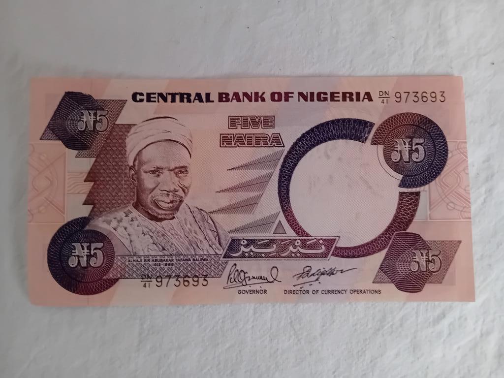 billet 5 N Nigeria neuve, Timbres & Monnaies, Enlèvement ou Envoi, Nigeria, Billets en vrac