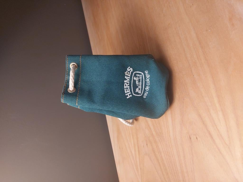 Petit sac Hermes eau de cologne toile verte, Bijoux, Sacs & Beauté, Bagues, Comme neuf, Autres matériaux, 19 à 20, Vert
