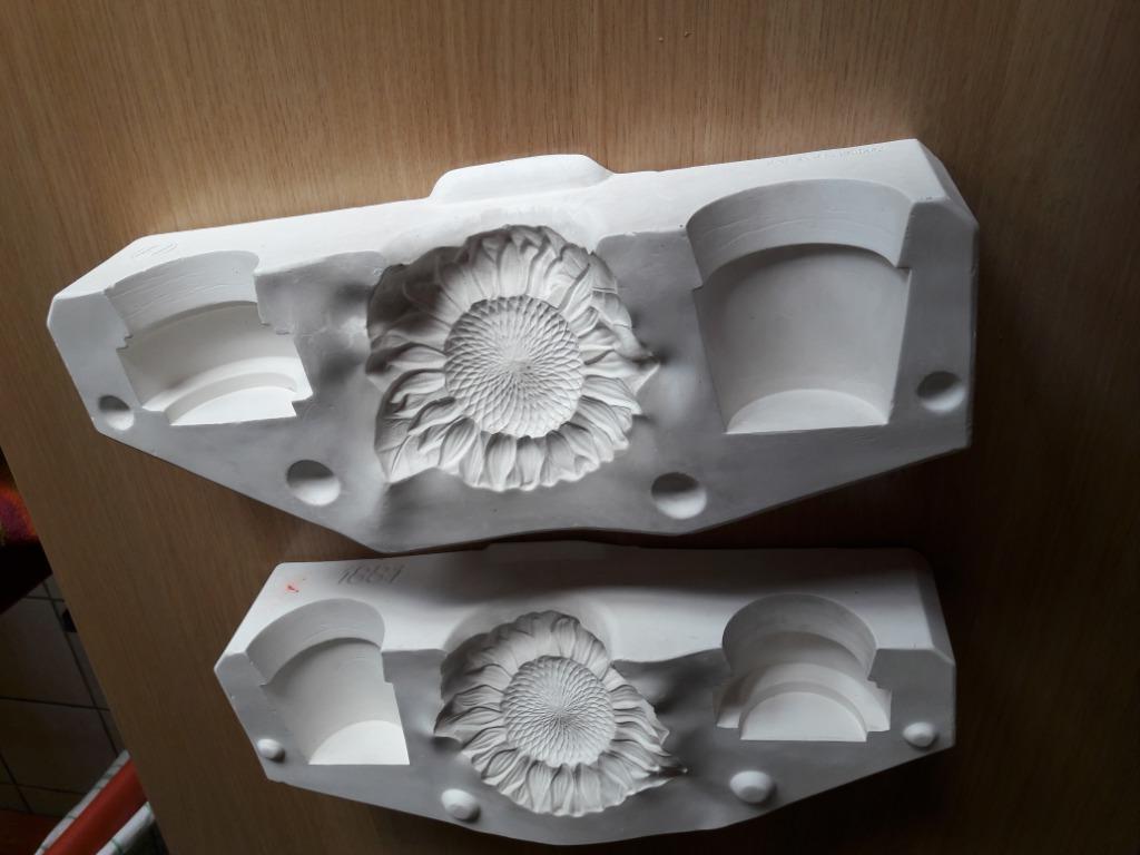 moule en plâtre pour fleur tournesol, Enlèvement, Utilisé