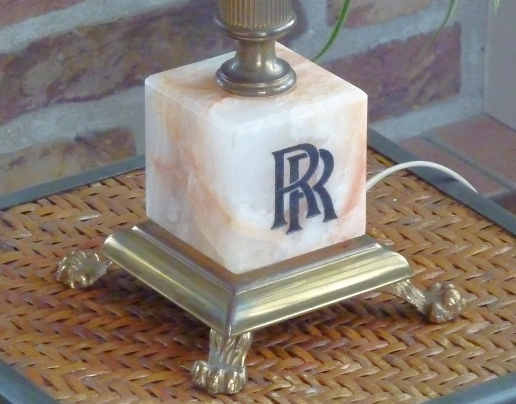 1952 unieke Rolls Royce London showroom bureau lamp, Enlèvement ou Envoi, Klassiek, Utilisé, Autres matériaux