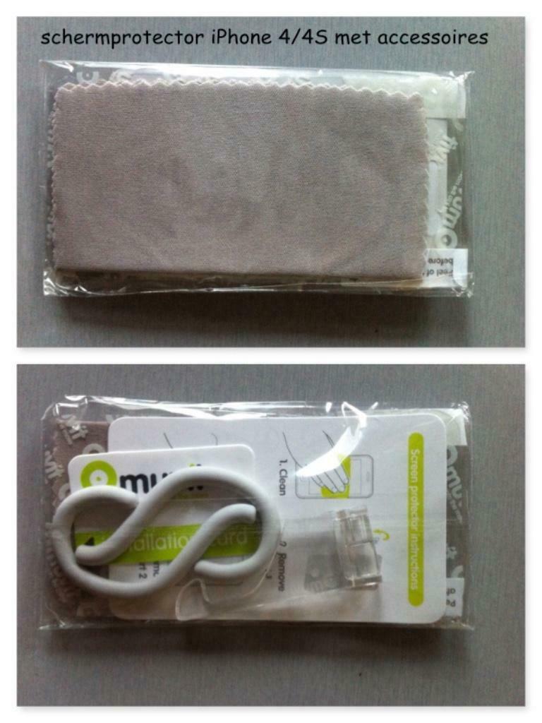 schermprotector iPhone 4/4S met accessoires (nieuw!), Enlèvement ou Envoi, Neuf, Façade ou Cover