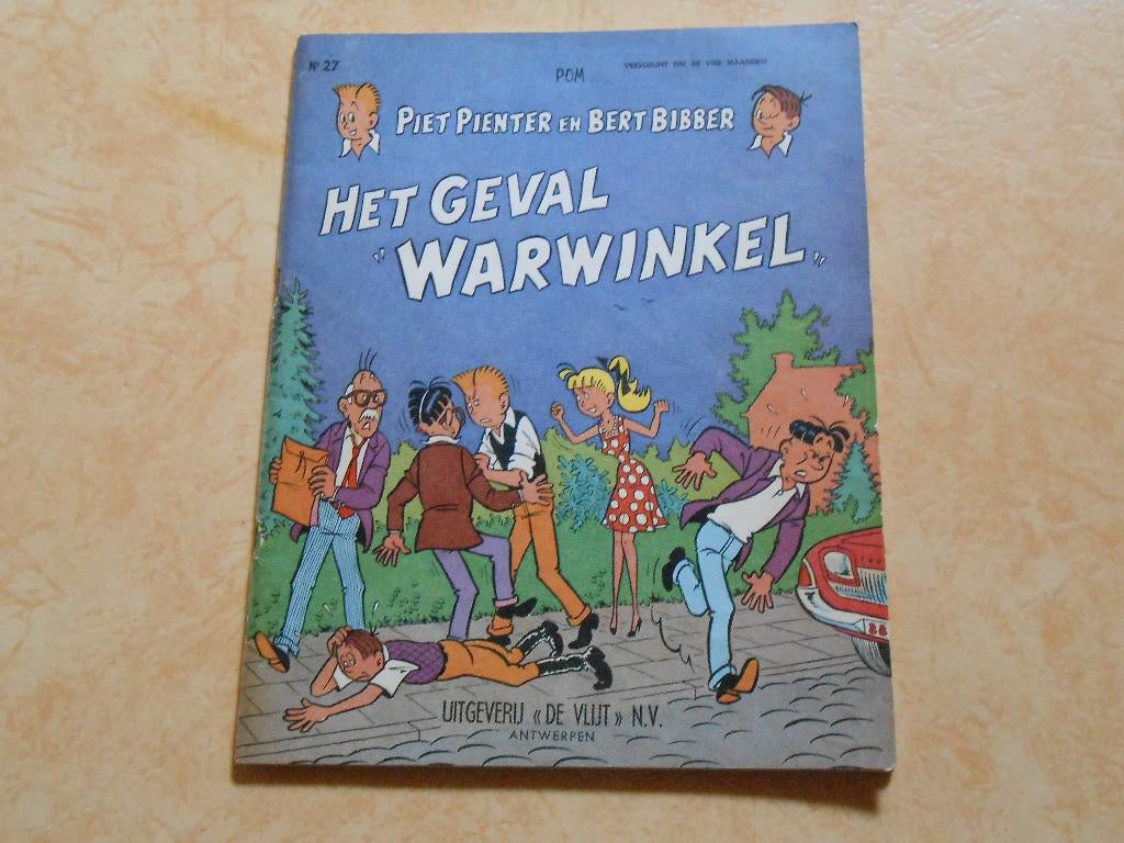 piet pienter en bert bibber 27 Het geval "Warwinkel" 1969, Boeken, Eén stripboek, Ophalen of Verzenden, Zo goed als nieuw, POM