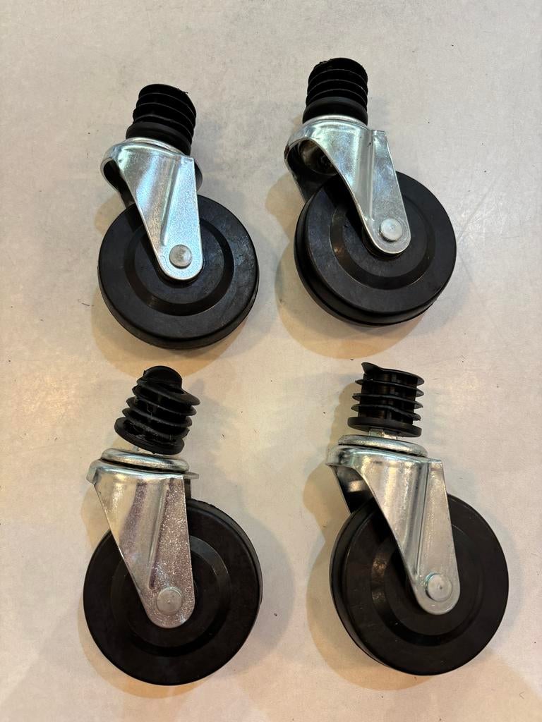 Zwenkwielen 4stuks diameter 7cm - as 5mm, Doe-het-zelf en Bouw, Ophalen of Verzenden, Nieuw