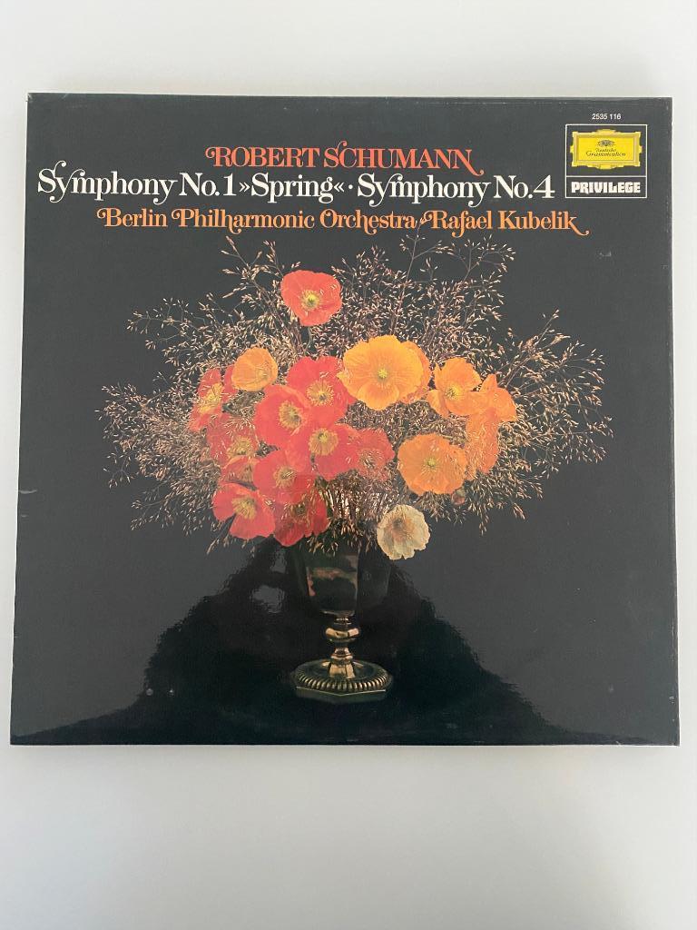 Robert Schumann Berlin Phil Orch Kubelik ‎Sym No.1 & 4 1974, Ophalen of Verzenden, Zo goed als nieuw, Romantiek, 12 inch