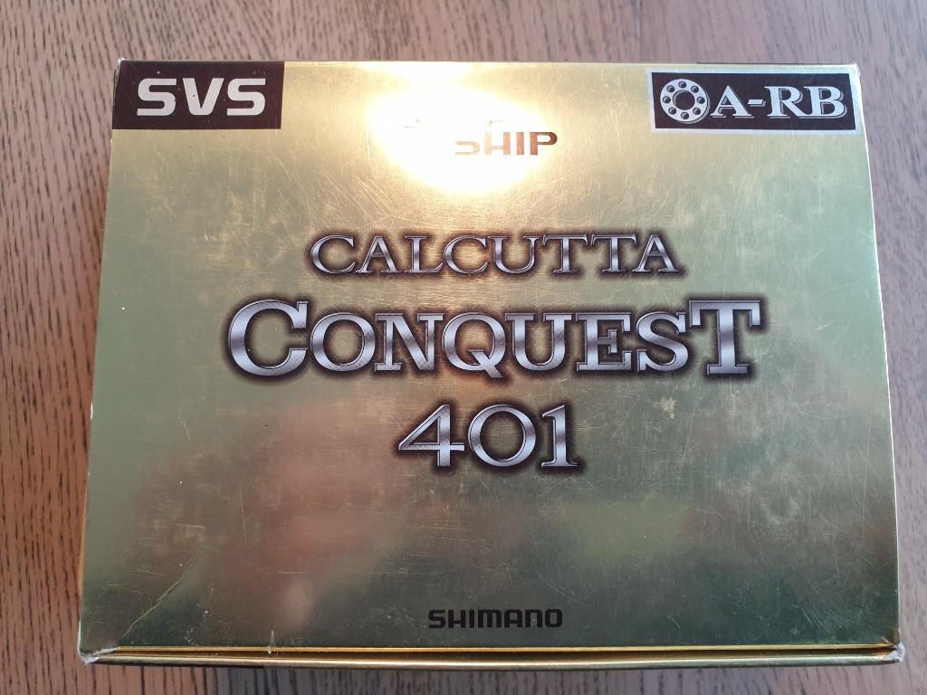 Shimano Calcutta Conquest 401 links hand Japan zgan, Watersport en Boten, Hengelsport | Roofvissen, Ophalen of Verzenden, Zo goed als nieuw