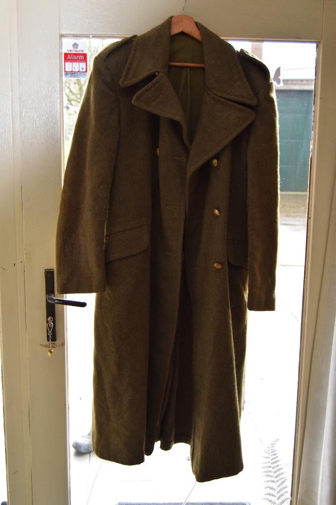 ABBL  wollen overjas, Verzamelen, Militaria | Algemeen, Ophalen, Landmacht, Kleding of Schoenen